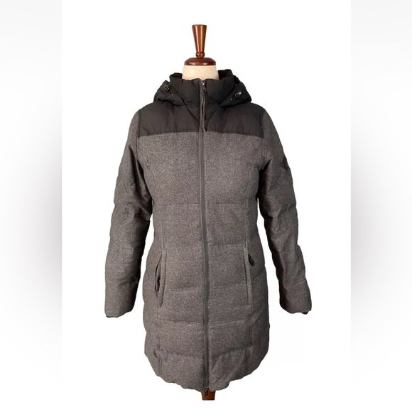 Eddie Bauer Women’s Noble Down Parka Jacket Coat Hood Size Medium Long - Picture 1 of 9